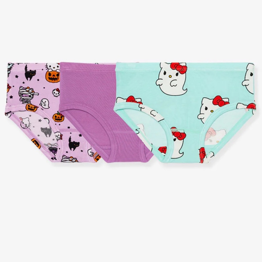 Posh Peanut s(6/7) hello kitty monsters 3-pack undies brief set